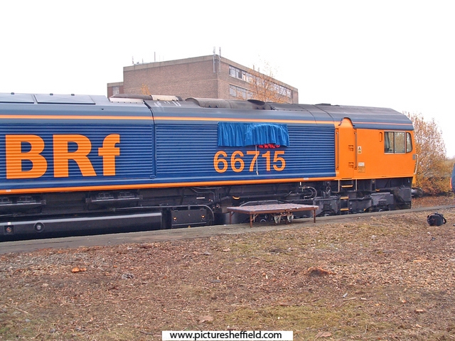 GBRF class 66 Diesel Loco to be named Valour. Site of former Victoria Station