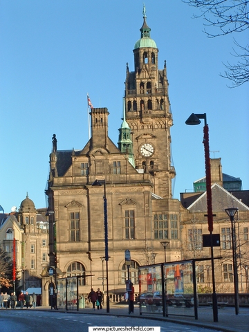 Town Hall tower, Pinstone Street