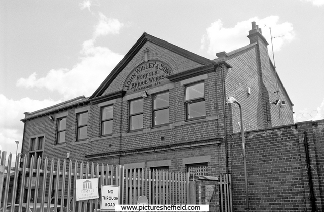 Former premises of John Beardshaw and Son Ltd., steel manufacturers, Norfolk Bridge Works, Warren Street originally built for John Willey and Son Ltd.