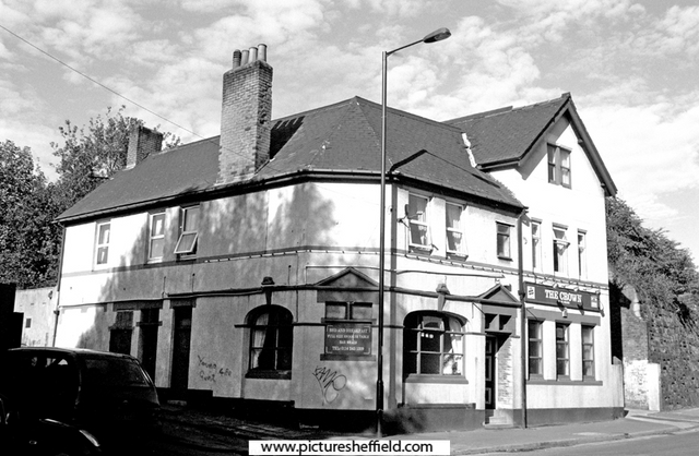 The Crown Inn, No. 21 Meadowhall Road at the junction with Station Lane