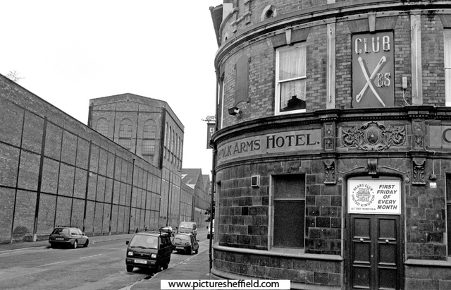 Club Xes (formerly The Norfolk Arms Hotel) Nos. 195 - 199 and Cyclops Works, Carlisle Street