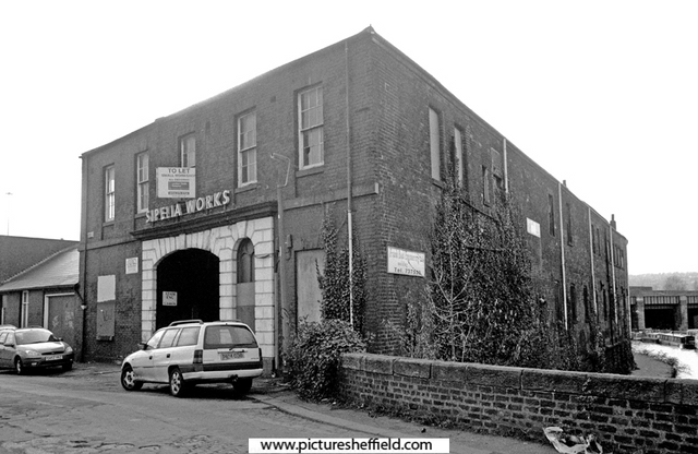 Former premises of B. and J. Sippel Ltd., cutlery manufacturers, Sipelia Works, Cadman Street Bridge entrance 