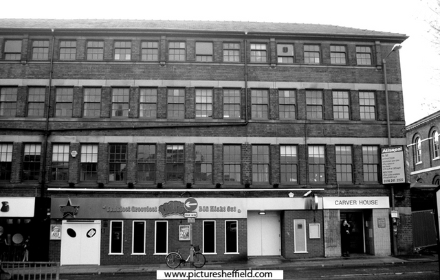 No. 4 Flares Nightclub and Carver House, Carver Street formerly the premises of Harrison Brothers and Howson, cutlery manufacturers