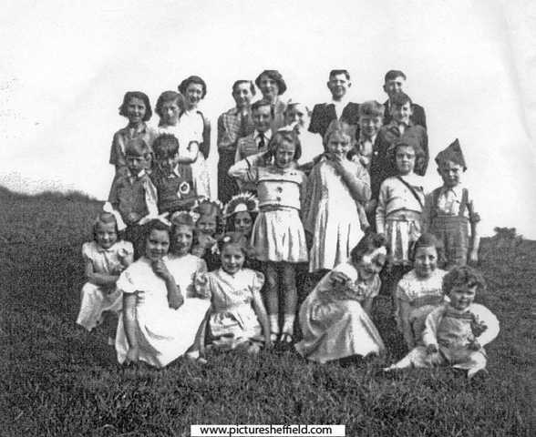 Children of Crowland Road at the Coronation party [Queen Elizabeth II], Longley Park