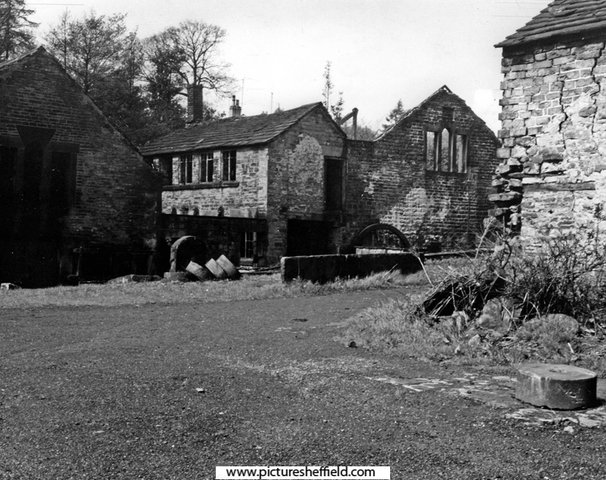 Derelict Grinder's Shop, prior to restoration at Abbeydale Works, former premises of W. Tyzack, Sons and Turner Ltd., manufacturers of files, saws, scythes etc., prior to becoming Abbeydale Industrial Hamlet Museum in 1970