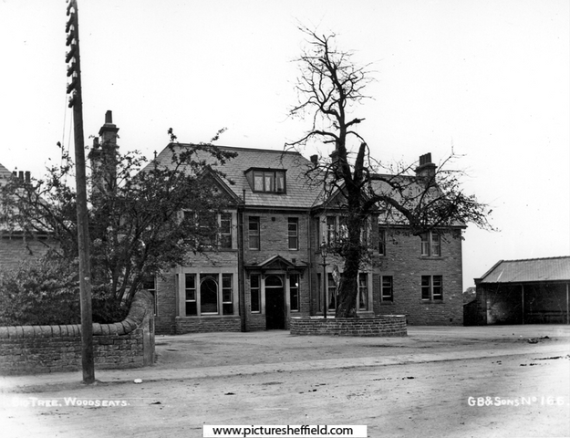 Big Tree Hotel, Chesterfield Road, Woodseats. Originally named the Masons Arms. Renamed the Big Tree due to the large oak tree at the front. Wesley is said to have preached here
