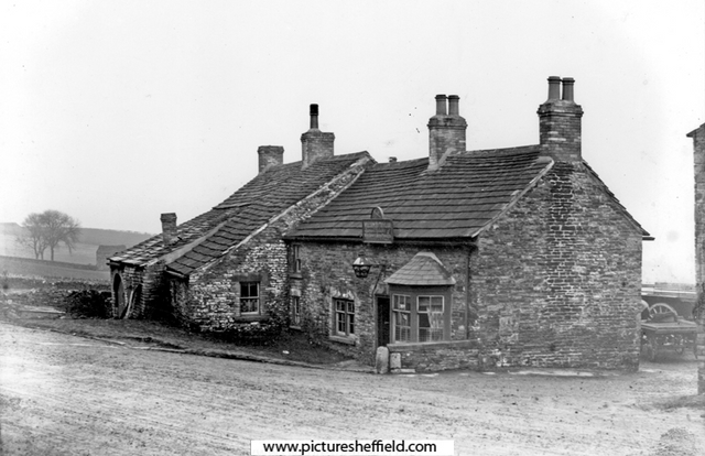 Hammer and Pincers public house and the old smithy, Ringinglow Road, Bents Green. 
