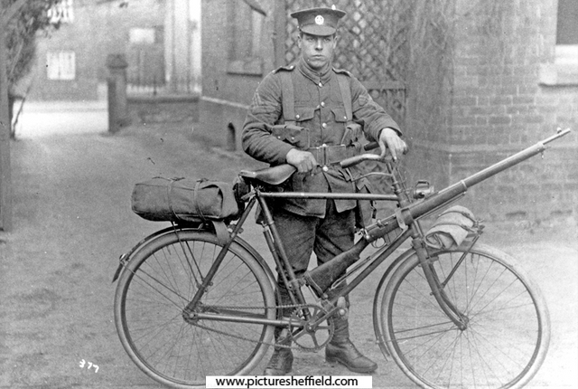 Lance Sgt T.A.Bond, No 6 Platoon, 1st West Riding Divisional Cyclist Company. British Expeditionary Force, France