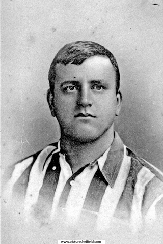 W. Foulke (1874 - 1916), goalkeeper, Sheffield United Football Club, 1894 - 1905