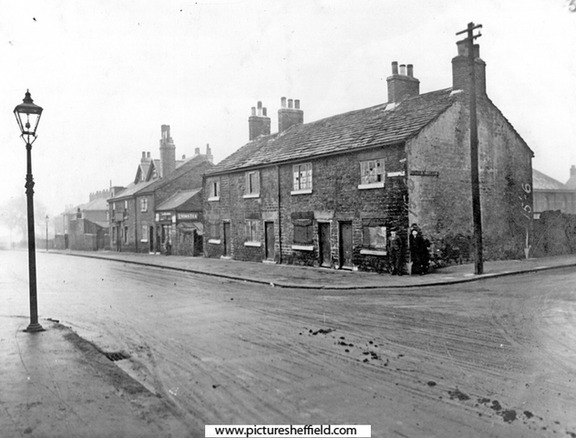 Junction of Bellhouse Road and Hatfield House Lane, Shiregreen, Horse Shoe Inn in background