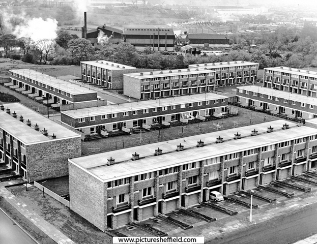Winn Gardens Estate, Middlewood with Clay Wheels Rolling Mills Ltd. in the background