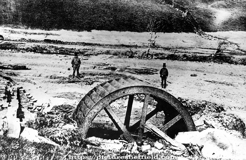 Sheffield Flood, Remains of the Stacey Wheel, Grinding Wheel, River Loxley