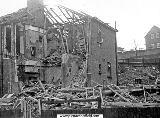 Dwelling Houses, Ravencarr Road, air raid damage