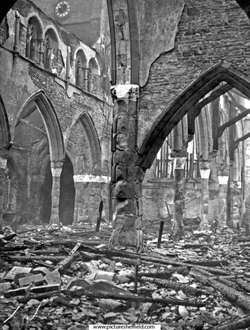 St Mark's Church, Broomhill, air raid damage