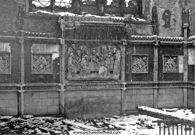 St. Mark's Church, Broomhill - altar, air raid damage
