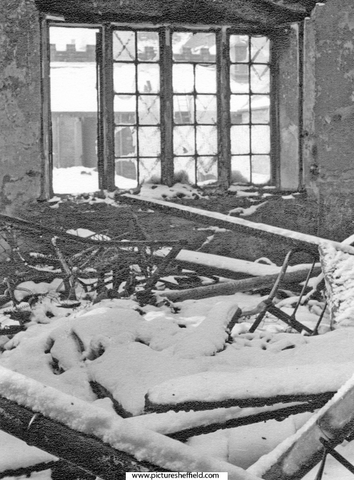 Nether Edge Hospital - Sewing Room, air raid damage