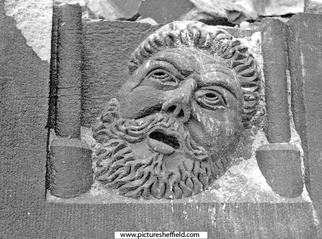 Carved detail from Christ Church, Attercliffe Road after air raid