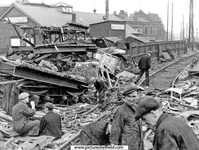 Little London Road - L.MandS Railway air raid damage