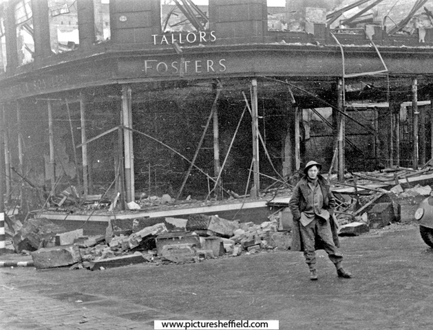W. Foster and Son, tailors, Waingate, air raid damage