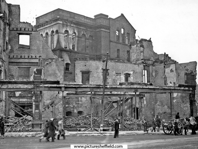 Redgates, No 5-7 The Moor, after air raid