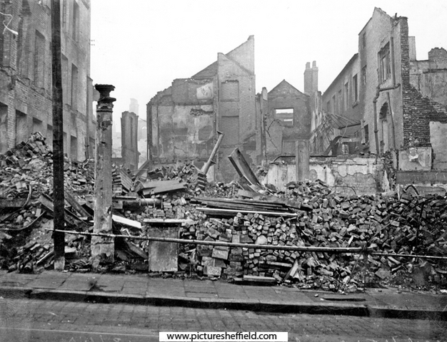 Angel Hotel, Angel Street, after air raid