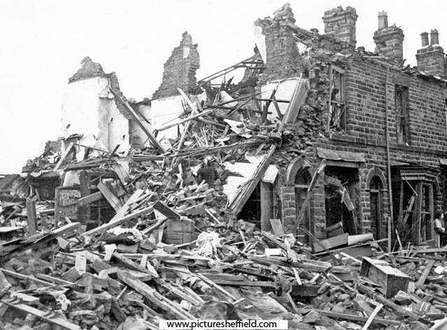 Derbyshire Lane, air raid damage