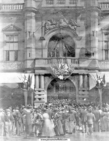 Queen Victoria's visit. Opening of Town Hall