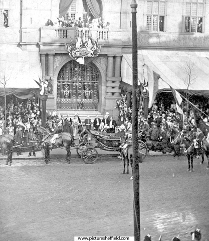 Queen Victoria's arrival at the Town Hall