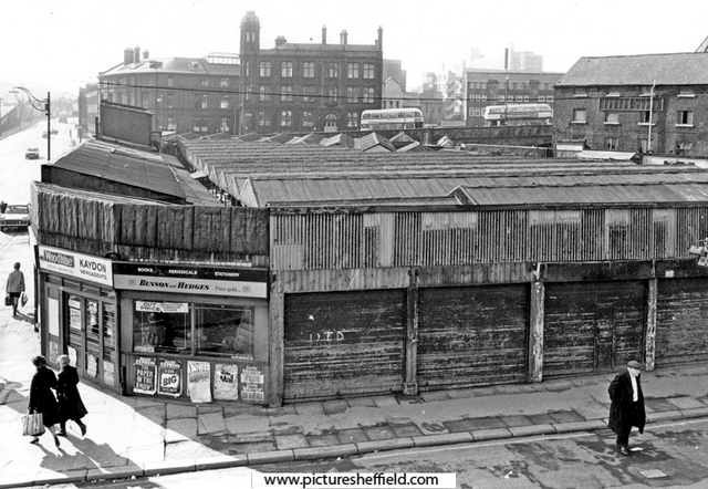Sheaf Market and Sheaf Street, elevated view from Broad Street