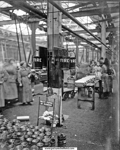 Fire Stand, Munition Shop, Sheffield Simplex Motor Works Ltd., Fitzwilliam Works, Tinsley, World War I