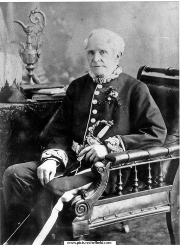 Sir John Brown, (1816-1896). Mayor 1861 - 62, Master Cutler 1865 - 66 