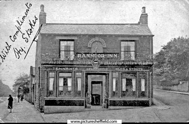 Ranmoor Inn, No. 330 Fulwood Road, Ranmoor at junction with (right) Ranmoor Road