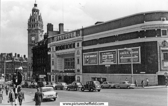 Gaumont Cinema, Barker's Pool, formerly The Regent. Designed by W.E. Trent. Opened 26th December, 1927. Became the Gaumont in 1946 and was twinned by Rank in 1969 and tripled in 1979. Closed 7th November 1985