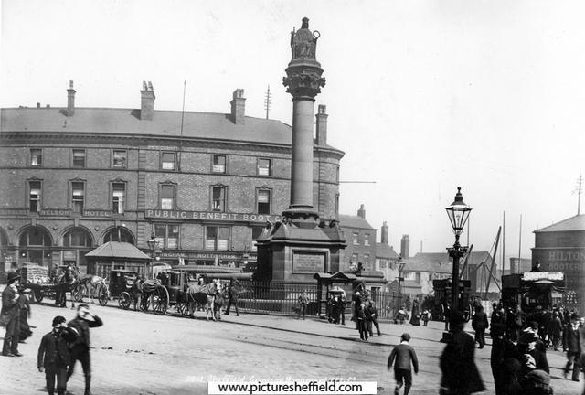 Moorhead, Crimean Monument, Nelson Hotel and Public Benefit Boot Co. Ltd.