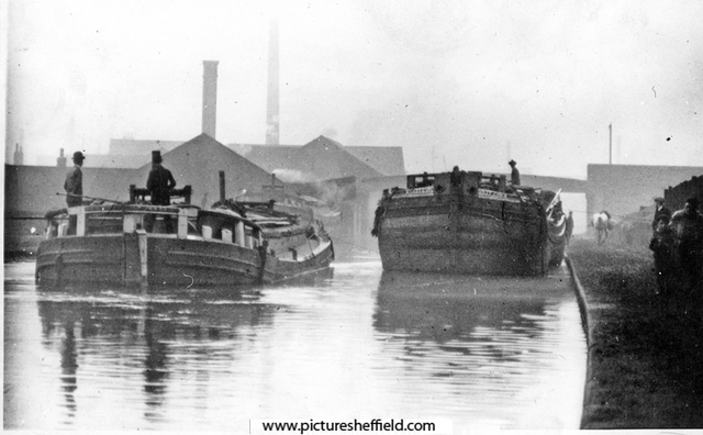 Horse-drawn Keels on the Sheffield Canal
