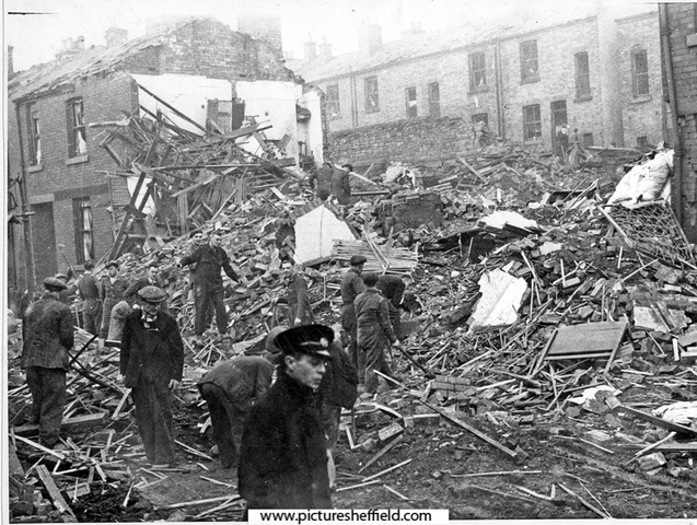 Ellesmere Road, Nos 291-297 after air raid