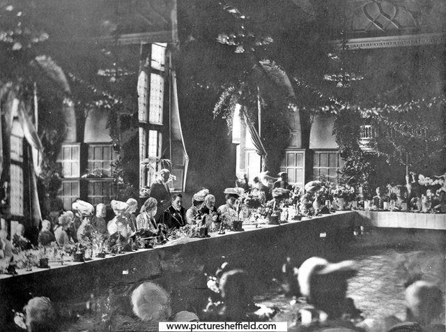 Royal visit of King Edward VII and Queen Alexandra, luncheon at the Town Hall
