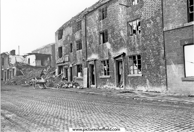 Button Lane after bombing