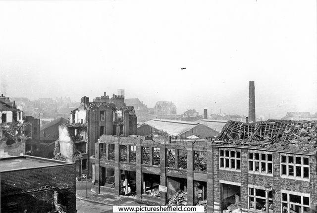 Campo Lane after bomb damage