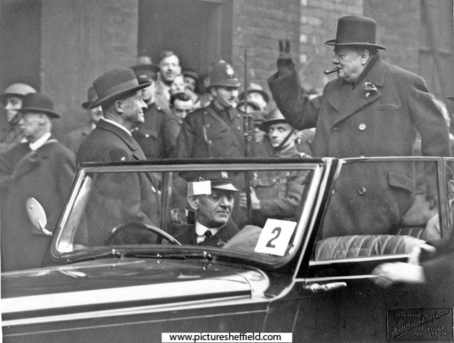 Visit of Winston Churchill to Sheffield