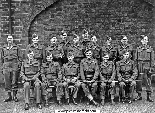 York and Lancaster Regiment, 69 W.R. Home Guard,  H.Q. staff and C.O. of 69 Battalion