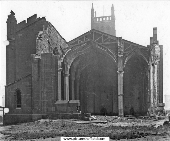 Christ Church, Attercliffe, after Bomb Damage