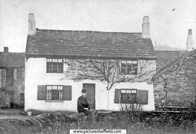 Kitling Croft Farm, Penistone Road, Owlerton, William Oates is sitting on the wall