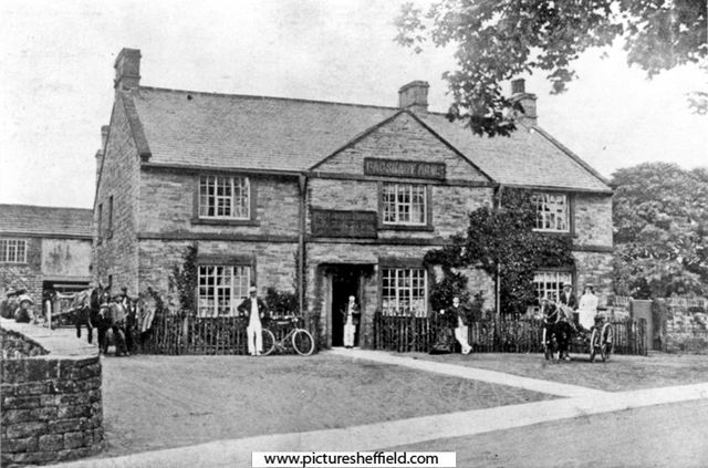 Bagshawe Arms, Norton Avenue, Hemsworth. Owned by the Bagshawe family. Once a farmhouse, but rebuilt and enlarged in 1829 as a public house. Built with stone from Mawfa Lane Quarries. At the rear is a long room formerly used as a petty sessions court