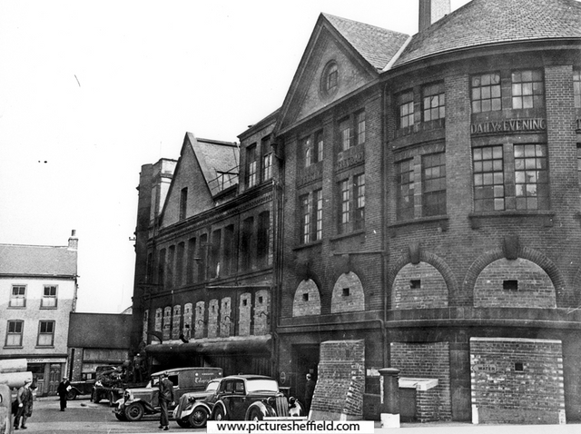 Rear of Sheffield Telegraph and Star Newspaper Offices, Kemsley House, Hartshead
