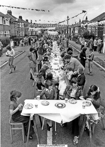 Singleton Road Street Party for Queen Elizabeth II's Silver Jubilee