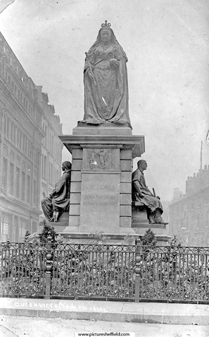 Queen Victoria Statue, Town Hall Square, Leopold Street in background