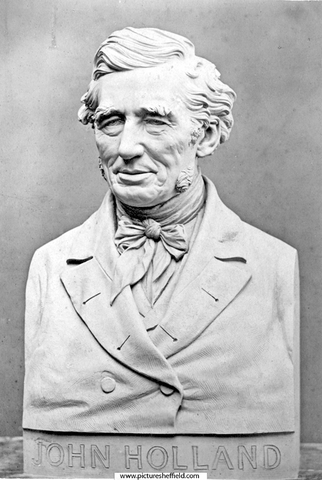 Marble bust of the late John Holland (1794 - 1872), of Sheffield Park