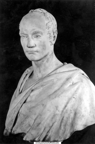 Marble bust of Hall Overend