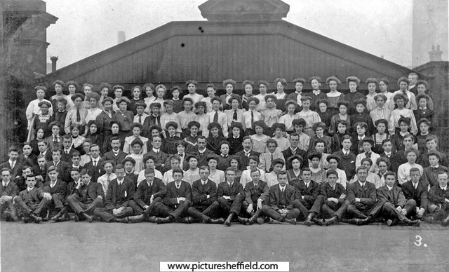 Unidentified group photograph, possibly employees